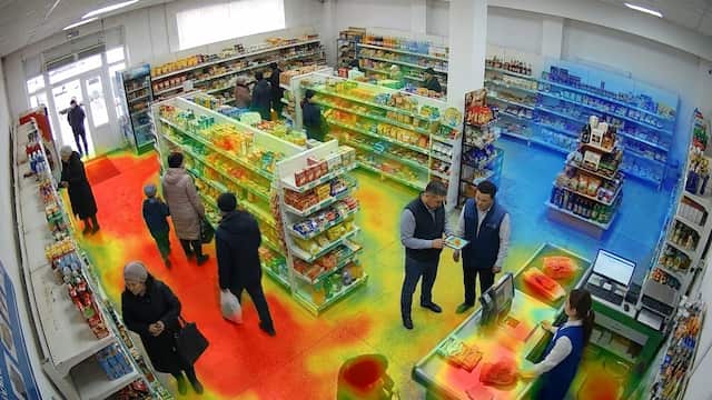 Тепловая карта магазина на базе видеонаблюдения